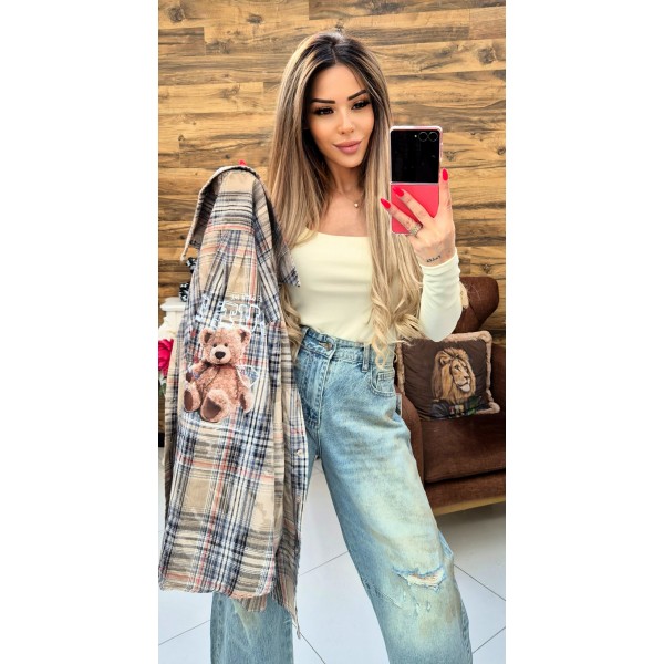 Риза beige square
